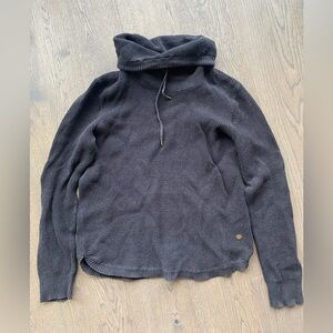 Ralph Lauren Cotton Black Knit Sweater with Green Label size medium